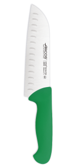 Cuchillo Santoku color verde Serie 2900