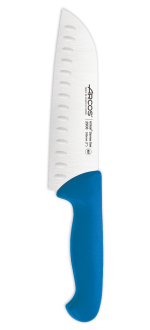 Cuchillo Santoku color azul Serie 2900