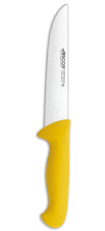 Cuchillo Carnicero color amarillo Serie 2900 180 mm