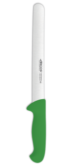 Cuchillo Fiambre color verde Serie 2900 250 mm