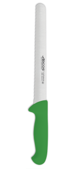 Cuchillo Pastelero color verde Serie 2900 250 mm
