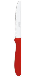 Cuchillo Mesa color rojo 110 mm