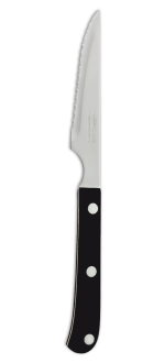 Cuchillo Chuletero Negro Perlado Polioximetileno 