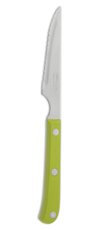 Cuchillo Chuletero Verde Filo Serrado 110 mm