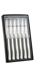 6 Piece Cutlery Knife Set Monoblock Series 4" Pearled Edge