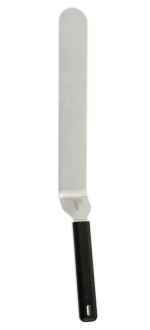 Spatula with black handle 220 mm x 35 mm