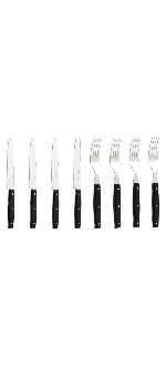 Black Table Knife Set