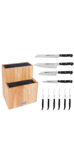 Universal knife block, Opera series and steak knives