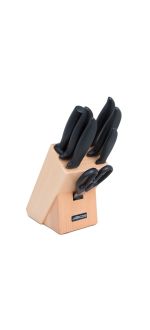Kitchen Knives set 5 pieces + sharpening steel + scissors Menorca Series