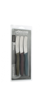 SET CUCHILLOS MANTEQUILLA COLORES METALIZADOS SERIE NOVA